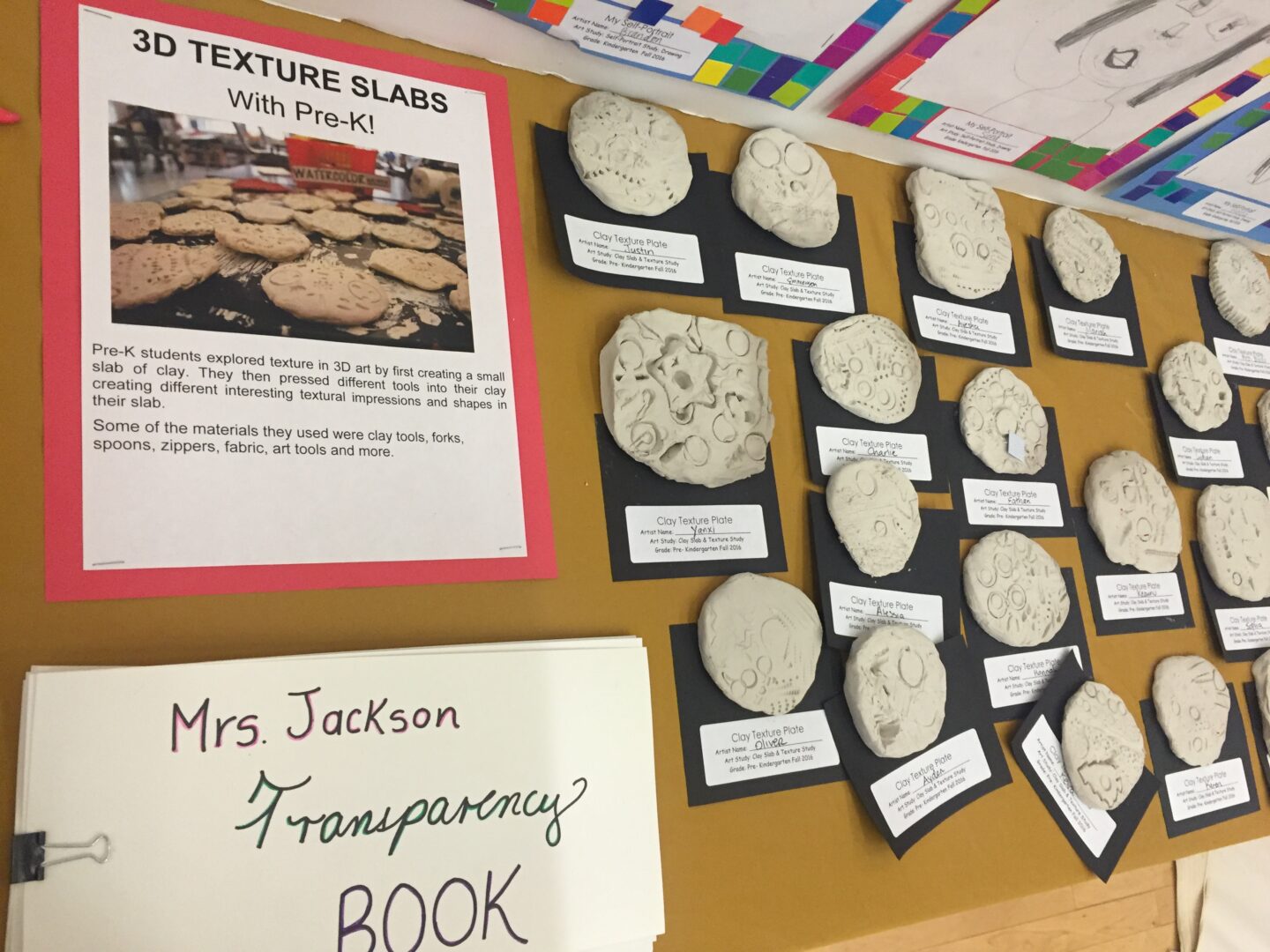 Mrs jackson's book display on a bulletin board.